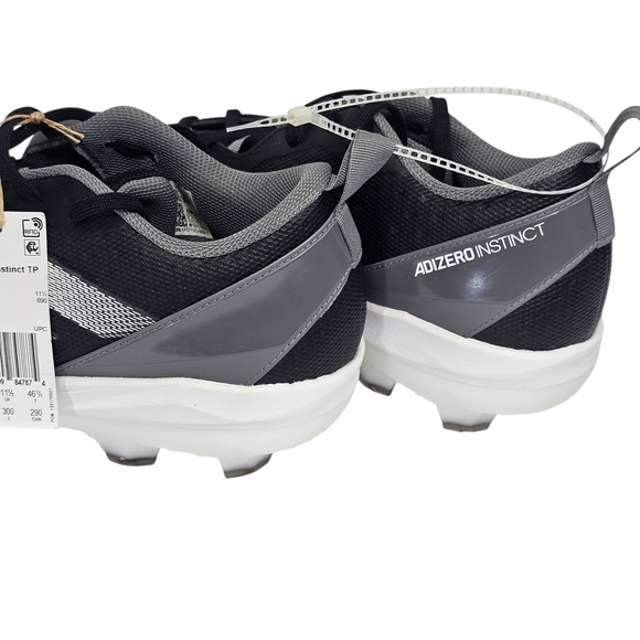 Adidas Adizero Instinct TP White Black Softball Cleats  Adidas Adizero Instinct TP  Softball Cleats Size 11.5 Black White Women\'s